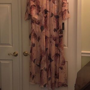 Floral Pink Maxi Dress